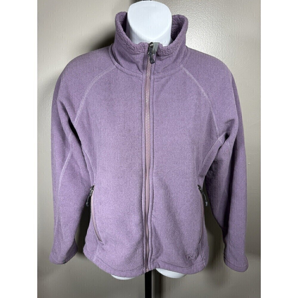 REI Jacket Womens Small Long Sleeve Fleece Purple Pockets Casual - Picture 1 of 7